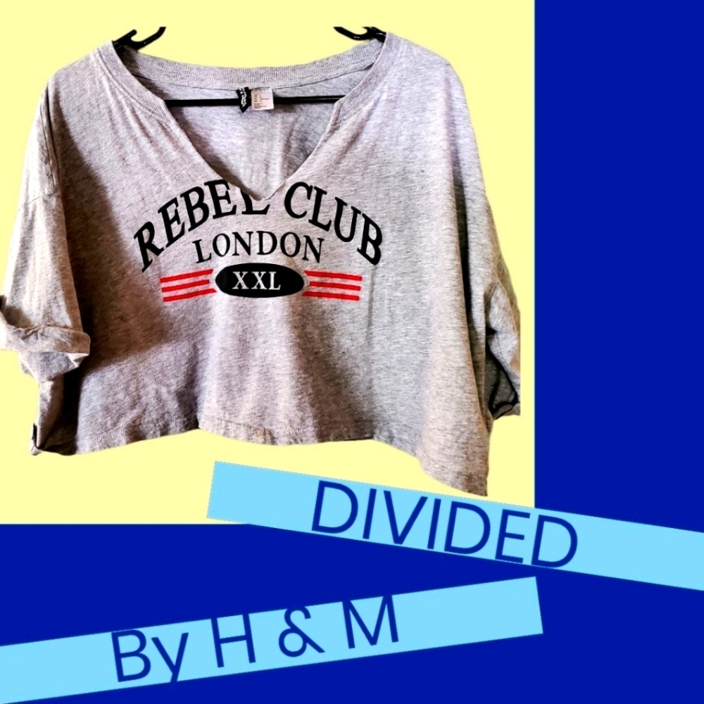 Divided By H&M Crop Graphic T